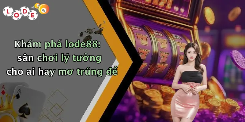 Khám phá lode88: sân chơi lý tưởng cho ai hay mơ trúng đề
